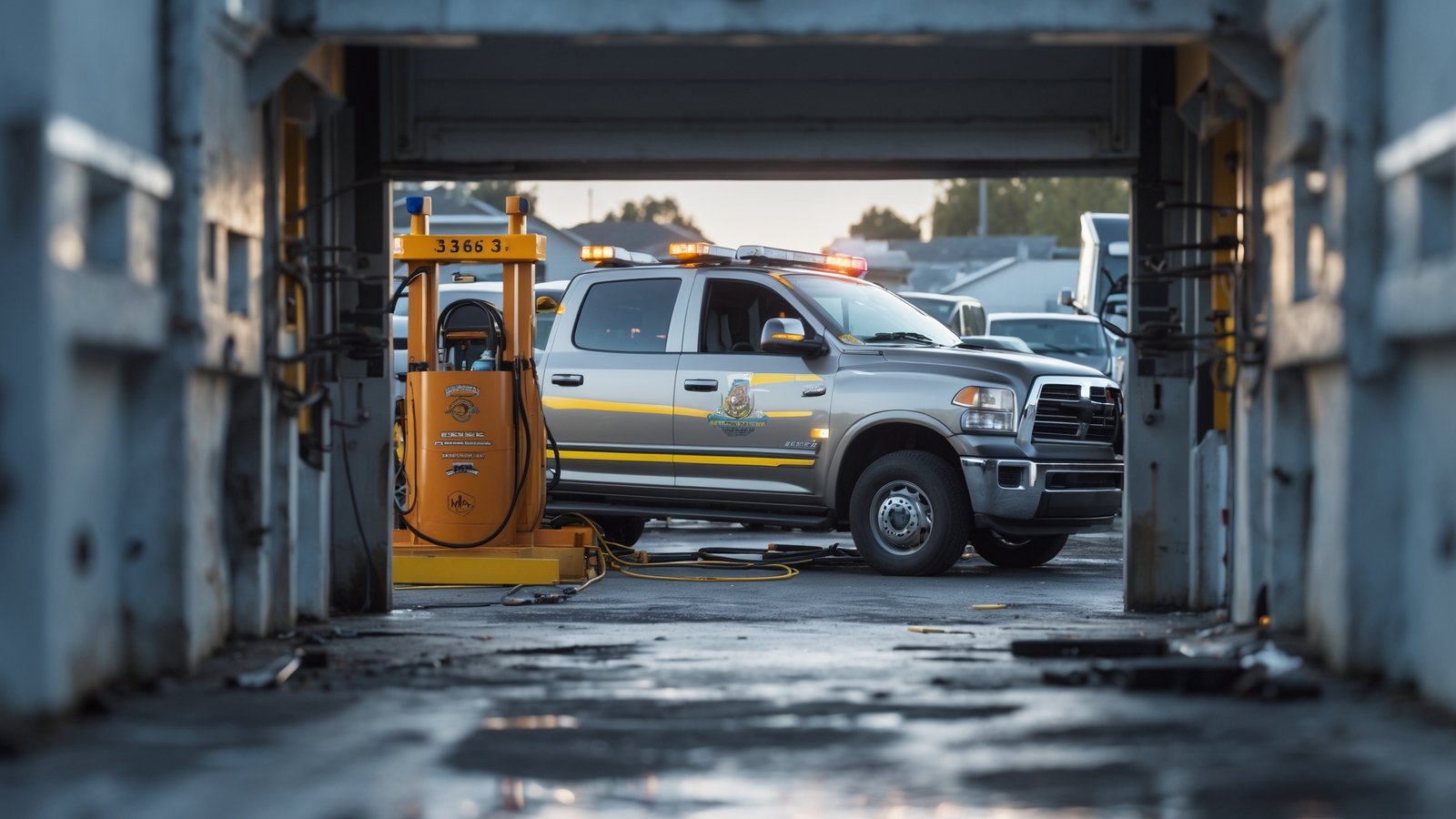 Roadside assistance technician unlocking car door in Redmond parking lot