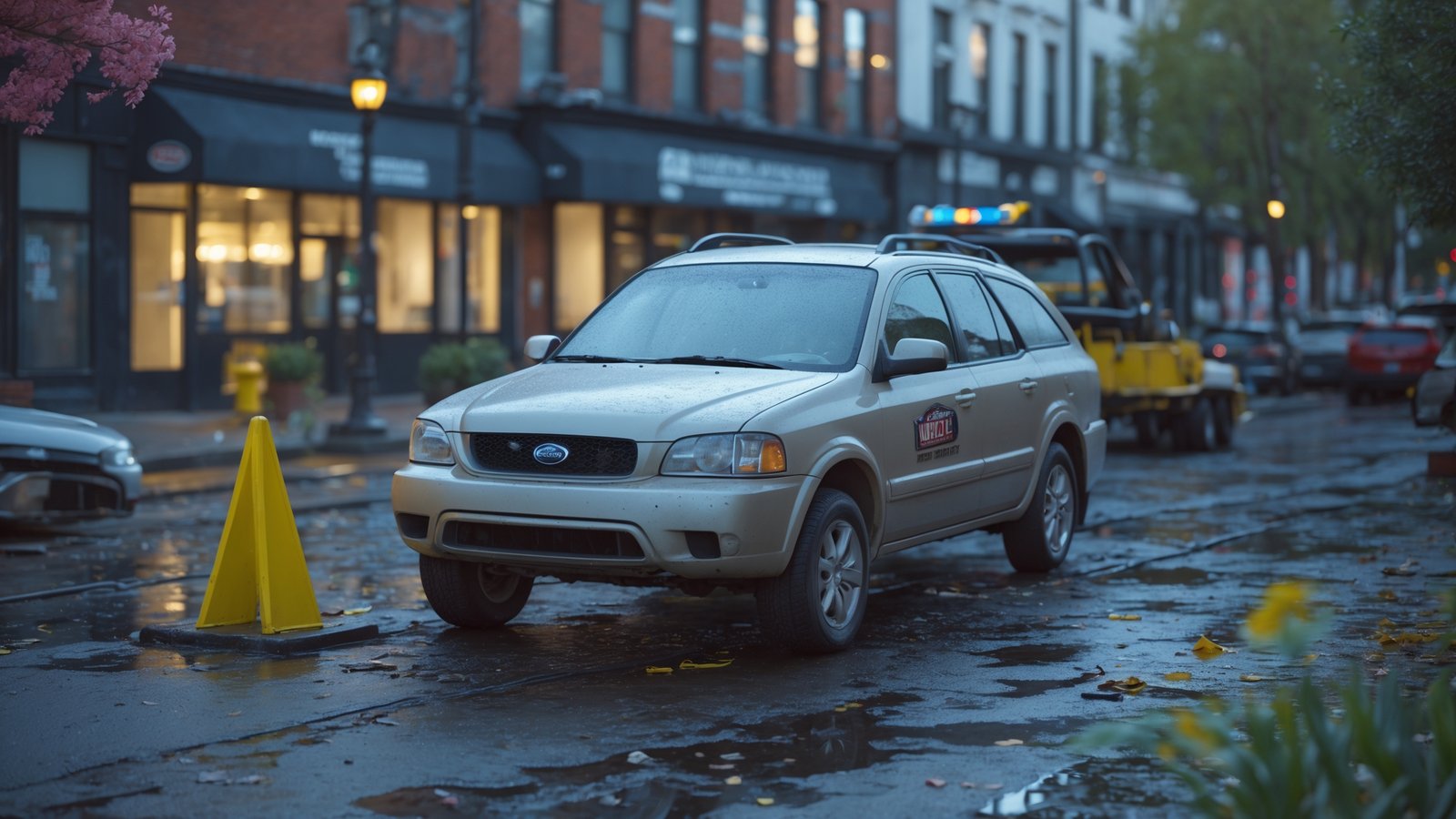 junk car being loaded onto tow truck for removal in Everett