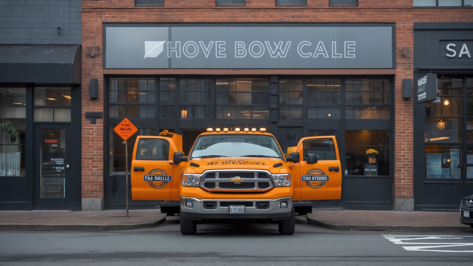 Professional tow truck operator loading disabled car onto flatbed in Seattle